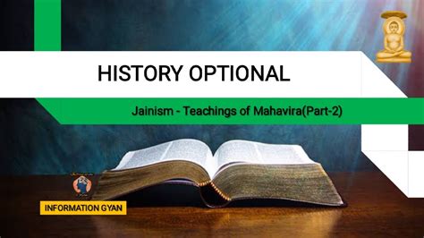 Jainism Teachings Of Mahavira Part 03 History Optional Upsc Cse