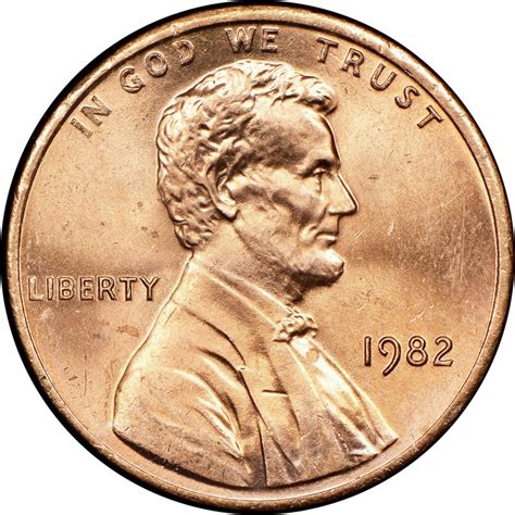 1982 P Small Date Copper Lincoln Memorial Cent 275 Premium