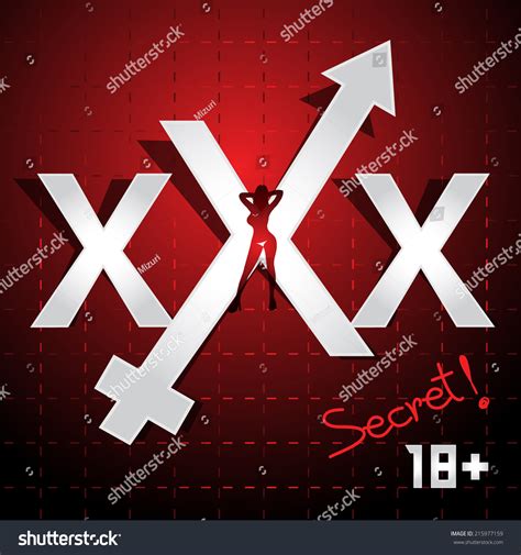 Xxx Male Female Symbols Silhouette Sexy Image Vectorielle De Stock Libre De Droits 215977159