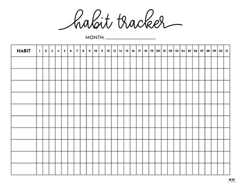Paper Calendars Planners Paper Party Supplies Habit Tracker Mindtek It