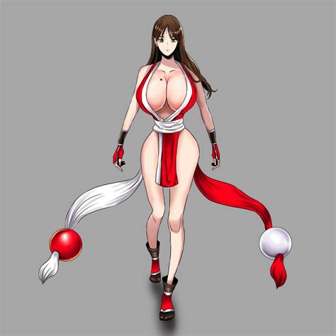 Shiranui Mai Fatal Fury Absurdres Highres 1girl Breasts Brown