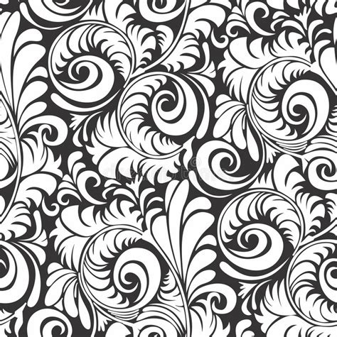 Batik Pattern Seamless Floral Background Vector Illustration. Stock Vector