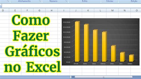 Como fazer Graficos no Excel Explicação Rápida YouTube