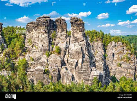 The Elbe Sandstone Mountains Is Part Of The Saxon Switzerland National