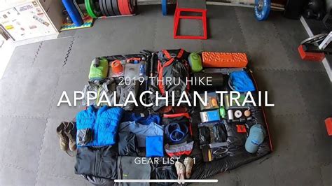 2019 Appalachian Trail Thru Hike Gear List 1 Youtube