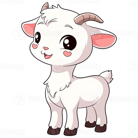 Cute Chibi Goat Clipart Ai Generative 33494221 Png