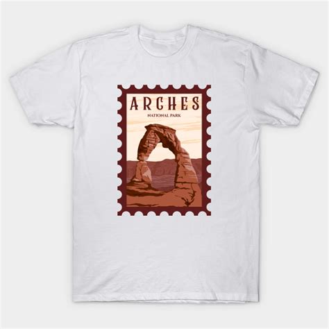 Arches National Park Stamp Arches National Park T Shirt Teepublic