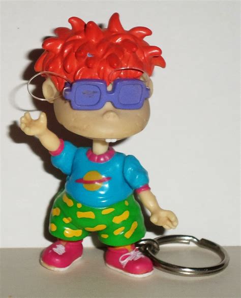 Rugrats Keychains Chuckie Figure Nickelodeon Basic Fun Inc 1997 Loose Used