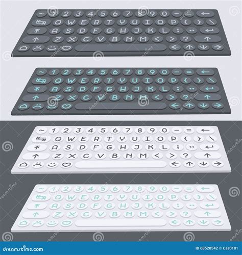 Futuristic Keyboard Texture