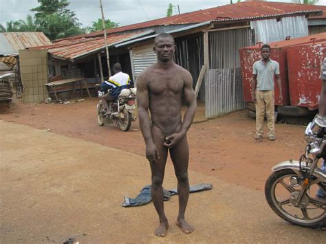Armed Robber Stripped In Agba Ebonyi State Almost Lynched Pics Crime Nigeria