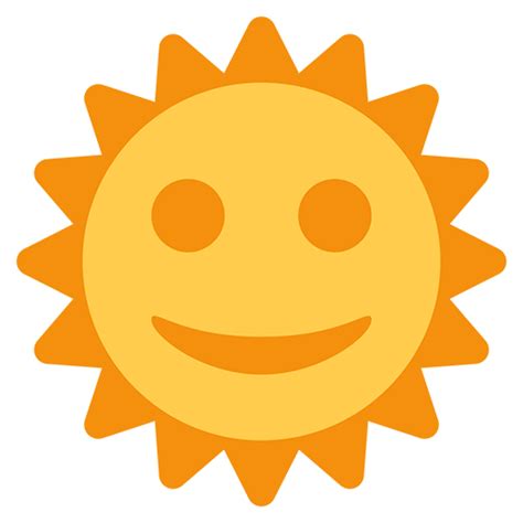 Sun With Face Emoji For Facebook Email And Sms Id 1567 Uk