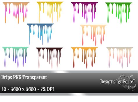 Drips Png Transparents Graphic By Heidi Vargas Smith · Creative Fabrica