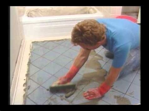 Test cleaners on small areas first or contact the company for directions to use. 15 Grouting - How to install a tile floor in the bathroom ...
