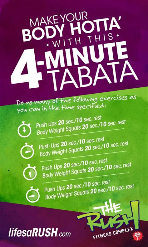 Oh My Goodness I Just Learned About Tabata I Can Totally Fit These In Throughout My Day