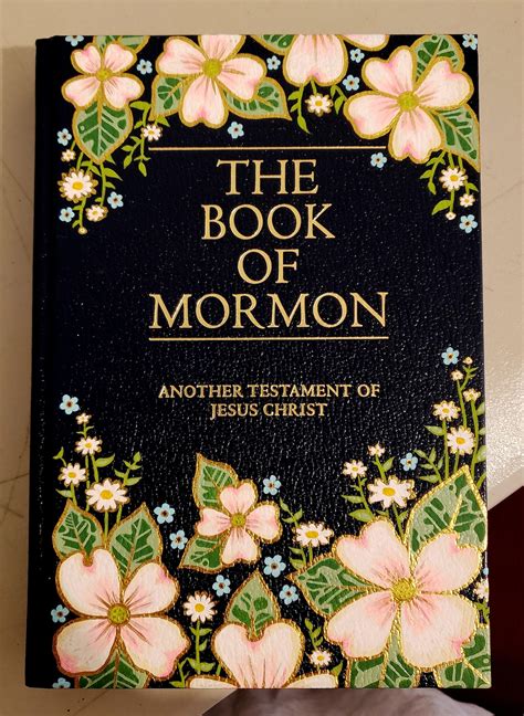 Custom Hand Painted Book Of Mormon Etsy