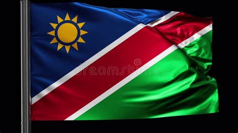 Namibia National Flag Stock Video Video Of Waving Flag 248197085