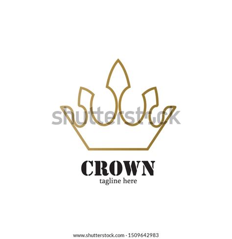 Modern Crown Logo Template Crown Icon Stock Vector Royalty Free