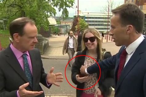Bbc News Presenter Accidentally Grabs Womans Breast In Middle Of