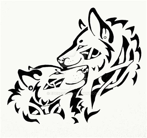 Tribal Drawings Of Wolves Drawing Art Ideas