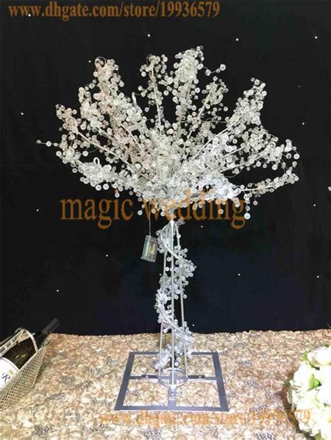 90cm Tall Crystal Tree With Hanging Crystal Bead Of Event Party