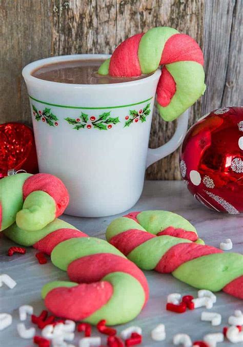 Christmas Candy Cane Cookies The Kitchen Magpie