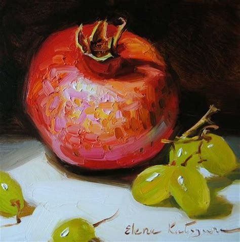 Daily Paintworks Original Fine Art Elena Katsyura Fruit Painting