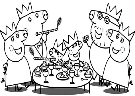 Peppa pig, george, mummy pig and daddy car wash peppa pig coloring pages 30 min. Colouring pages Peppa pig Christmas - Funsoke