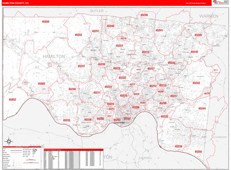 Ohio Zip Code Map Printable