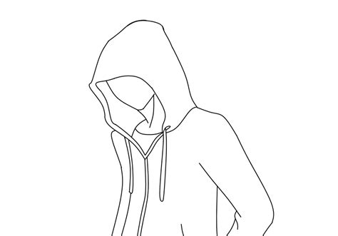 Hoodie Drawing Reference Assassin Hoodie Sketch Epic Drawings Art