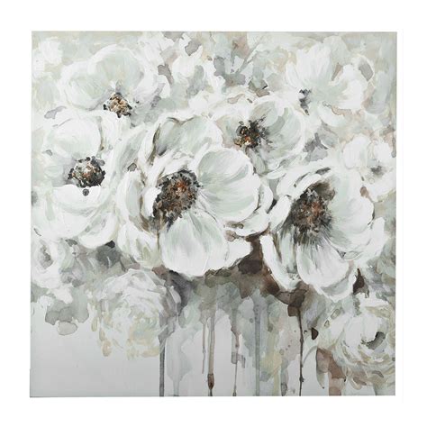 Large abstract paintings on canvas gold modern flower wall art supplier. Make your home modern with monochrome. | Flower art ...