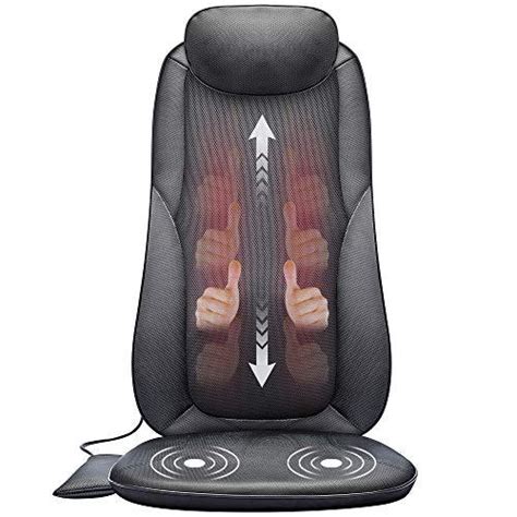Snailax Full Back Massager With Heat Massage Chair Pad With 2d3d Shiatsu Styl Chairs