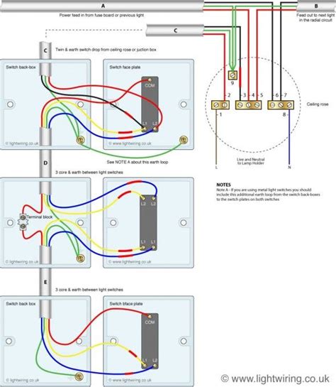 3 way light switch wiring diagram. 3 way light switching (old cable colours) | Light switch wiring, Lighting diagram, Electrical ...