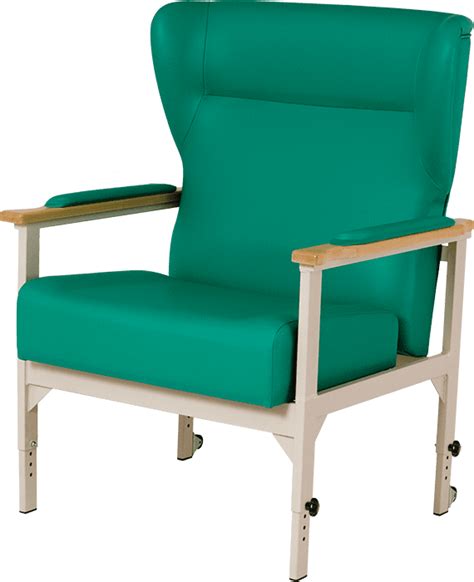 This bariatric chair features a profiled back which provides lumbar support, and side head supports. Adjustable Height Bariatric Chair with Pressure Relieving ...