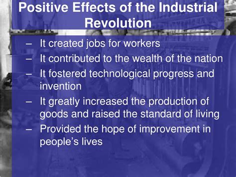 🌷 Positive And Negative Effects Of The Industrial Revolution Essay Positive And Negative