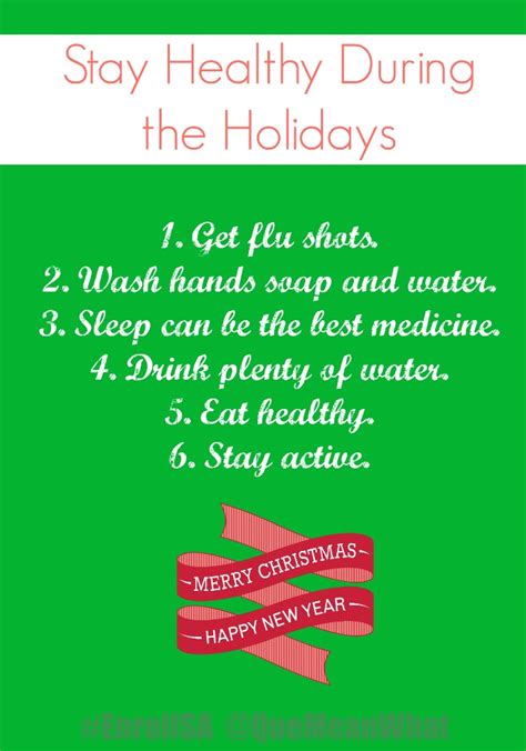 Stay Healthy During The Holidays Enrollsa ¿qué Means What