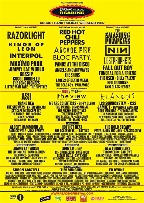 Even now me and my friends still talk about it all the time, it was an incredible experience and i'd urge anyone in their teens or twenties to go if you've. Leeds Festival | Reading-2007