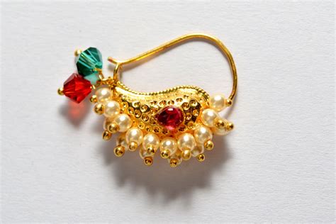 Traditional Maharashtrian Nose Pin By Jade Jewellers Silver Jewellery