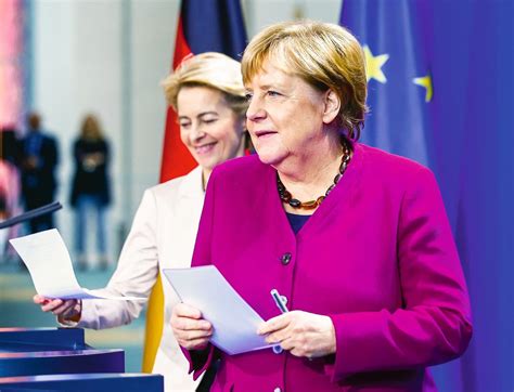 Angela Merkel Und Ursula Von Der Leyen Wo Vertrauen Sie Einander Und