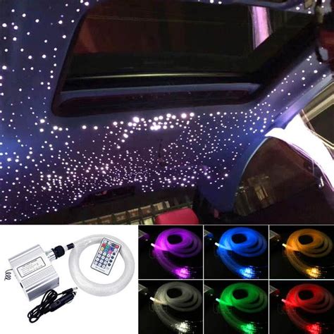 14 clear lighted twinkling christmas star pathway marker. Online Shop Car use 10W Twinkle RGBW LED Fiber optic star ...