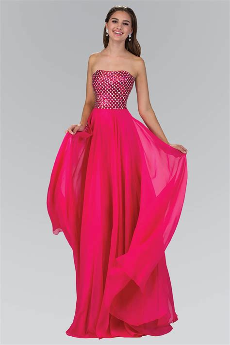 Prom Long Strapless Chiffon Sweetheart Formal Gown Dressoutlet For 112 99 The Dress Outlet