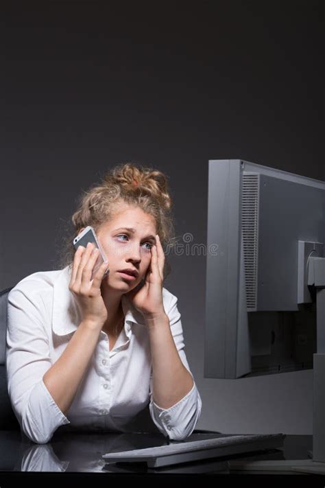 Woman Worn Out By Work Stock Image Image Of Tired Career 64128785