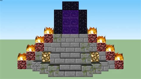 Portal Tower To The Nether By Zapperier 3d Warehouse