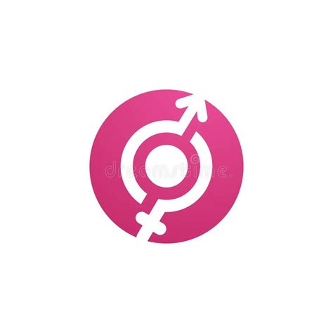 Gender Illustration Template Vector Icon Stock Vector Illustration Of
