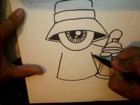 Cholowiz13ⓢⓤⓑⓢⓒ ▷ 10+ graffiti drawings: How to Draw - One eye Gangsta with a spraycan and a marker ...