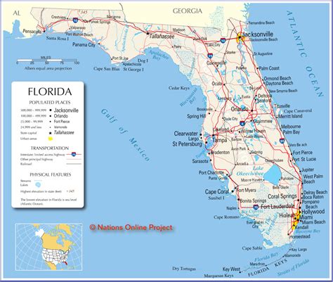 Map Of Florida Free Large Images