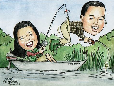 Caricature images merrd body : Caricature Art & More: Full Color With Body Couple Caricatures