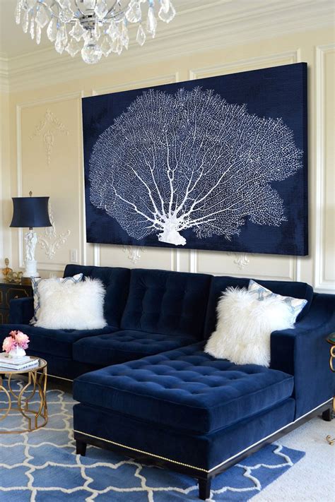 Navy Blue Living Room Ideas Adorable Home