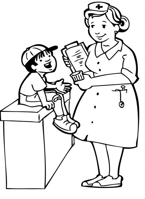 Doctor coloring pages to download and print for free