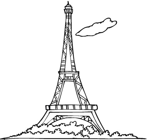 See more ideas about coloring pages, colouring pages, coloring books. Free Printable Eiffel Tower Coloring Pages For Kids
