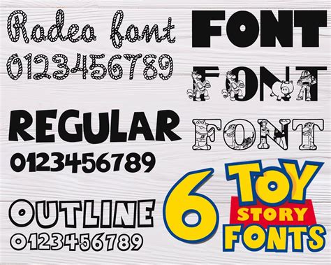 TOY STORY FONT svg toy story alphabet toy story numbers toy | Etsy | Toy story font, Toy story 